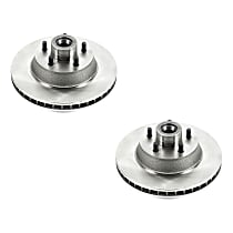 SET-P15AR8103-2 Front Brake Disc, Plain Surface, Vented, 5 Lugs Autospecialty By Powerstop