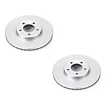 Brake Disc, Plain Surface, Vented, 5 Lugs, 3.0L 6Cyl, Evolution Geomet Coated High Carbon
