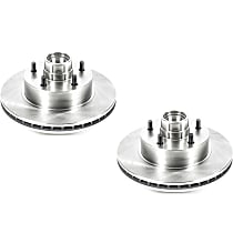 SET-P15AR8208-2 Front Brake Disc, Plain Surface, Vented, 5 Lugs Autospecialty By Powerstop