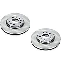 Brake Disc, Plain Surface, Vented, 5 Lugs, 4.6L 8Cyl, Autospecialty By Powerstop