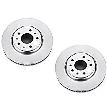 Brake Disc, Plain Surface, Vented, 5 Lugs, 4.6L 8Cyl, Evolution Geomet Coated High Carbon