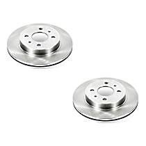 Brake Disc, Plain Surface, Vented, 4 Lugs, 1.9L 4Cyl, Autospecialty By Powerstop