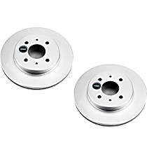 Brake Disc, Plain Surface, Vented, 4 Lugs, 1.9L 4Cyl, Evolution Geomet Coated High Carbon