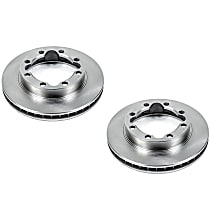 SET-P15AR8242-2 Front Brake Disc, Plain Surface, Vented, 8 Lugs Autospecialty By Powerstop