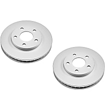 SET-P15AR8250EVC-2 Front Brake Disc, Plain Surface, Vented, 5 Lugs Evolution Geomet Coated High Carbon