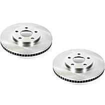 Front Brake Disc, Plain Surface, Vented, 5 Lugs, SLS, 4.6L 8Cyl, Autospecialty By Powerstop