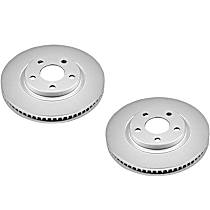 Front Brake Disc, Plain Surface, Vented, 5 Lugs, SLS, 4.6L 8Cyl, Evolution Geomet Coated High Carbon