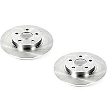 Brake Disc, Plain Surface, Vented, 5 Lugs, 4.6L 8Cyl, Autospecialty By Powerstop