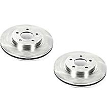 Front Brake Disc, Plain Surface, Vented, 5 Lugs,, Autospecialty By Powerstop