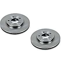 Brake Disc, Plain Surface, Vented, 5 Lugs, 2.4L 4Cyl, Autospecialty By Powerstop