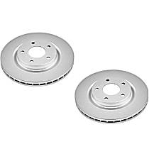 Brake Disc, Plain Surface, Vented, 5 Lugs, 2.0L 4Cyl, Evolution Geomet Coated High Carbon