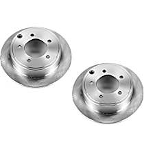 Brake Disc, Plain Surface, Vented, 5 Lugs, 2.4L 4Cyl, Autospecialty By Powerstop