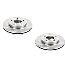 SET-P15AR8532-2 Front Brake Disc, Plain Surface, Vented, 5 Lugs FWD Autospecialty By Powerstop