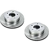 Front Brake Disc, Plain Surface, Vented, 5 Lugs, AWD, CS, Autospecialty By Powerstop