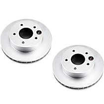 Brake Disc, Plain Surface, Vented, 5 Lugs, AWD, LT, Evolution Geomet Coated High Carbon