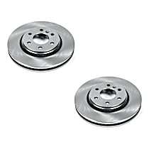 Brake Disc, Plain Surface, Vented, 6 Lugs, 3.5L 6Cyl, Autospecialty By Powerstop