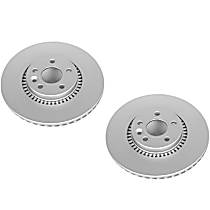 Brake Disc, Plain Surface, Vented, 5 Lugs, With 316 (mm) Front Rotor, 2.0L 4Cyl, Evolution Geomet Coated High Carbon