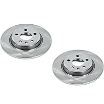 Rear Brake Disc, Plain Surface, Vented, 5 Lugs, Autospecialty By Powerstop