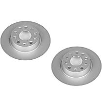 Brake Disc, Plain Surface, Solid, 5 Lugs, 1.8L 4Cyl, Evolution Geomet Coated High Carbon