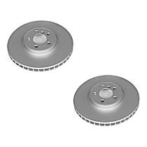 Brake Disc, Plain Surface, Vented, 5 Lugs, Evolution Geomet Coated High Carbon