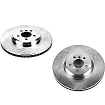 SET-P15EBR1219 Front Brake Disc, Plain Surface, Vented, Autospecialty By Powerstop