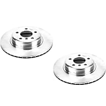 SET-P15EBR1234-2 Front Brake Disc, Plain Surface, Vented, Autospecialty By Powerstop
