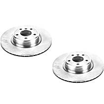 SET-P15EBR1402-2 Front Brake Disc, Plain Surface, Vented, 5 Lugs,, Autospecialty By Powerstop