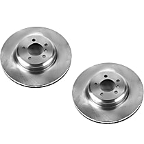 SET-P15EBR1438-2 Front Brake Disc, Plain Surface, Vented, Autospecialty By Powerstop