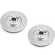 SET-P15EBR1461EVC-2 Front Brake Disc, Plain Surface, Vented, 5 Lugs, 375.92 mm,, Evolution Geomet Coated High Carbon