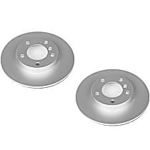 SET-P15EBR419EVC-2 Front Brake Disc, Plain Surface, Vented, 5 Lugs,, Evolution Geomet Coated High Carbon