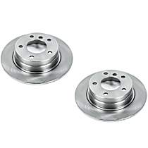 SET-P15EBR420-2 Rear Brake Disc, Plain Surface, Vented, 5 Lugs,, Autospecialty By Powerstop