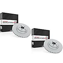 SET-P15EBR488EVC-2 Rear Brake Disc, Plain Surface, Vented, 5 Lugs,, Evolution Geomet Coated High Carbon