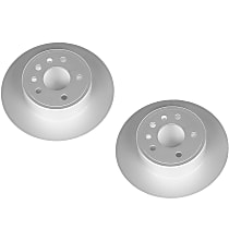 SET-P15EBR612EVC-2 Rear Brake Disc, Plain Surface, Solid, 5 Lugs Evolution Geomet Coated High Carbon