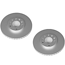 SET-P15EBR613EVC-2 Front Brake Disc, Plain Surface, Vented, 5 Lugs Evolution Geomet Coated High Carbon