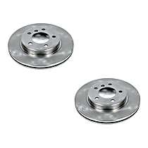 SET-P15EBR630-2 Front Brake Disc, Plain Surface, Vented, 5 Lugs,, Autospecialty By Powerstop