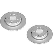 SET-P15EBR631EVC-2 Rear Brake Disc, Plain Surface, Vented, 5 Lugs,, Evolution Geomet Coated High Carbon