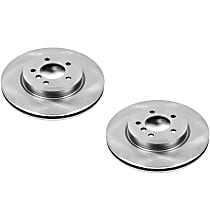 SET-P15EBR653-2 Front Brake Disc, Plain Surface, Vented, Autospecialty By Powerstop