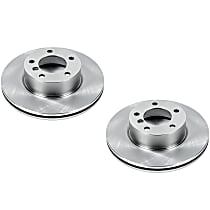 SET-P15EBR842-2 Front Brake Disc, Plain Surface, Vented, Autospecialty By Powerstop