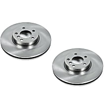 SET-P15EBR852-2 Front Brake Disc, Plain Surface, Vented, Autospecialty By Powerstop