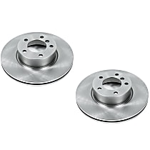 SET-P15EBR858-2 Front Brake Disc, Plain Surface, Vented, Autospecialty By Powerstop