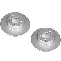 SET-P15EBR858EVC-2 Front Brake Disc, Plain Surface, Vented, 5 Lugs,, Evolution Geomet Coated High Carbon