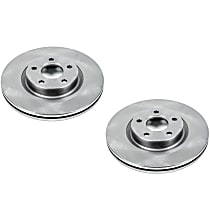 SET-P15EBR896-2 Front Brake Disc, Plain Surface, Vented, 5 Lugs Autospecialty By Powerstop