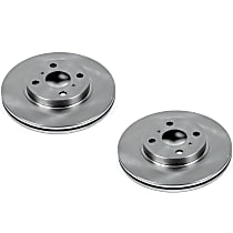 SET-P15JBR1110-2 Front Brake Disc, Plain Surface, Vented, 4 Lugs FWD Autospecialty By Powerstop