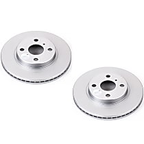 SET-P15JBR1110EVC-2 Front Brake Disc, Plain Surface, Vented, 4 Lugs Evolution Geomet Coated High Carbon