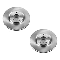 Front Brake Disc, Plain Surface, Vented, 5 Lugs, Autospecialty By Powerstop