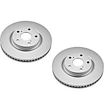 Brake Disc, Plain Surface, Vented, 5 Lugs, 2.5L 4Cyl, Evolution Geomet Coated High Carbon