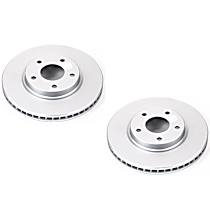 Brake Disc, Plain Surface, Vented, 5 Lugs, SV, 3.5L 6Cyl, Evolution Geomet Coated High Carbon