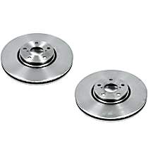 Front Brake Disc, Plain Surface, Vented, 5 Lugs, F Sport, Autospecialty By Powerstop