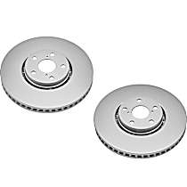 Front Brake Disc, Plain Surface, Vented, 5 Lugs, F Sport, Evolution Geomet Coated High Carbon