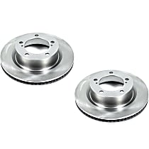 Powerstop Front Brake Discs, Plain Surface, Vented, 5 Lugs, Four Wheel Drive, Autospecialty By Powerstop
